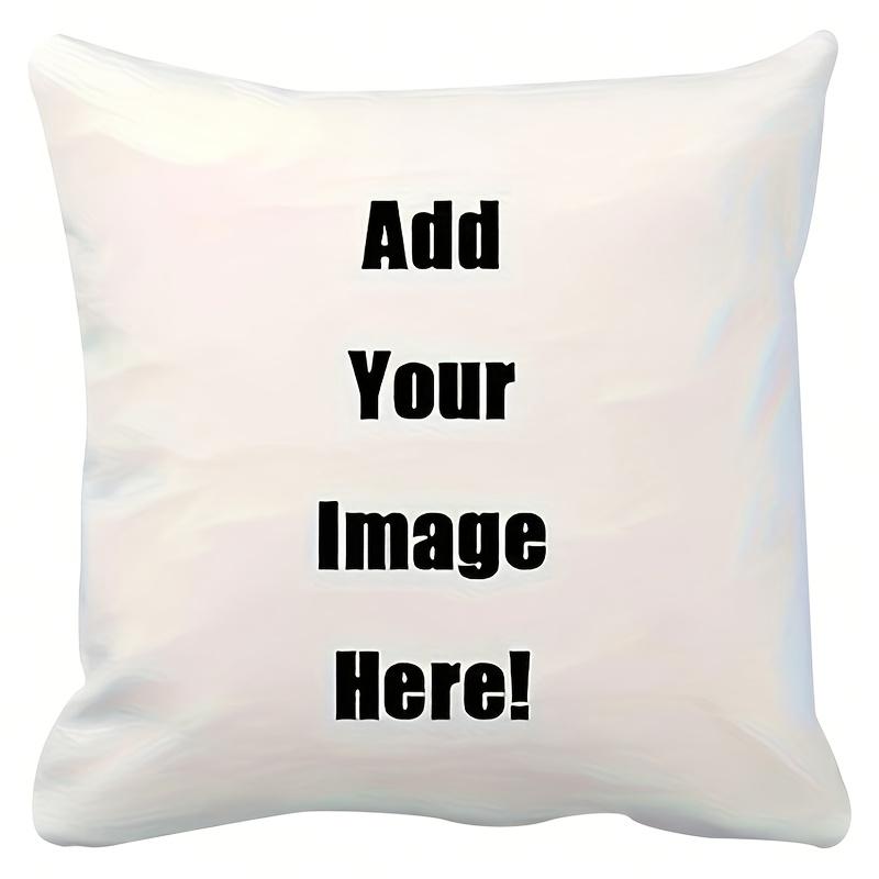1 customized photo wide brimmed hat pillowcase 18x18 inches short plush decorative pillowcase, with zipper closure, machine wash