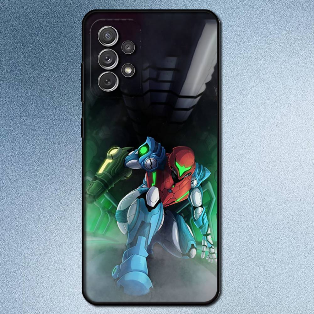Game M-Metroid Phone Case For Samsung S25,S24,S21,S22,S23,S30,Ultra,S20,Plus,Fe,Lite,Note,10,9,5G Black Cover