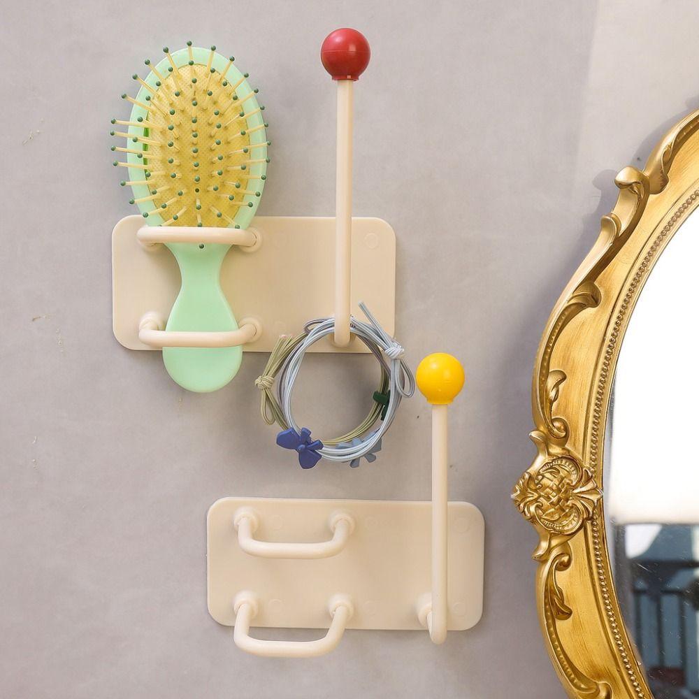 Multifunctional Hair Dryer Storage Rack Self Adhesive Hair Dryer Bracket  for Living Room