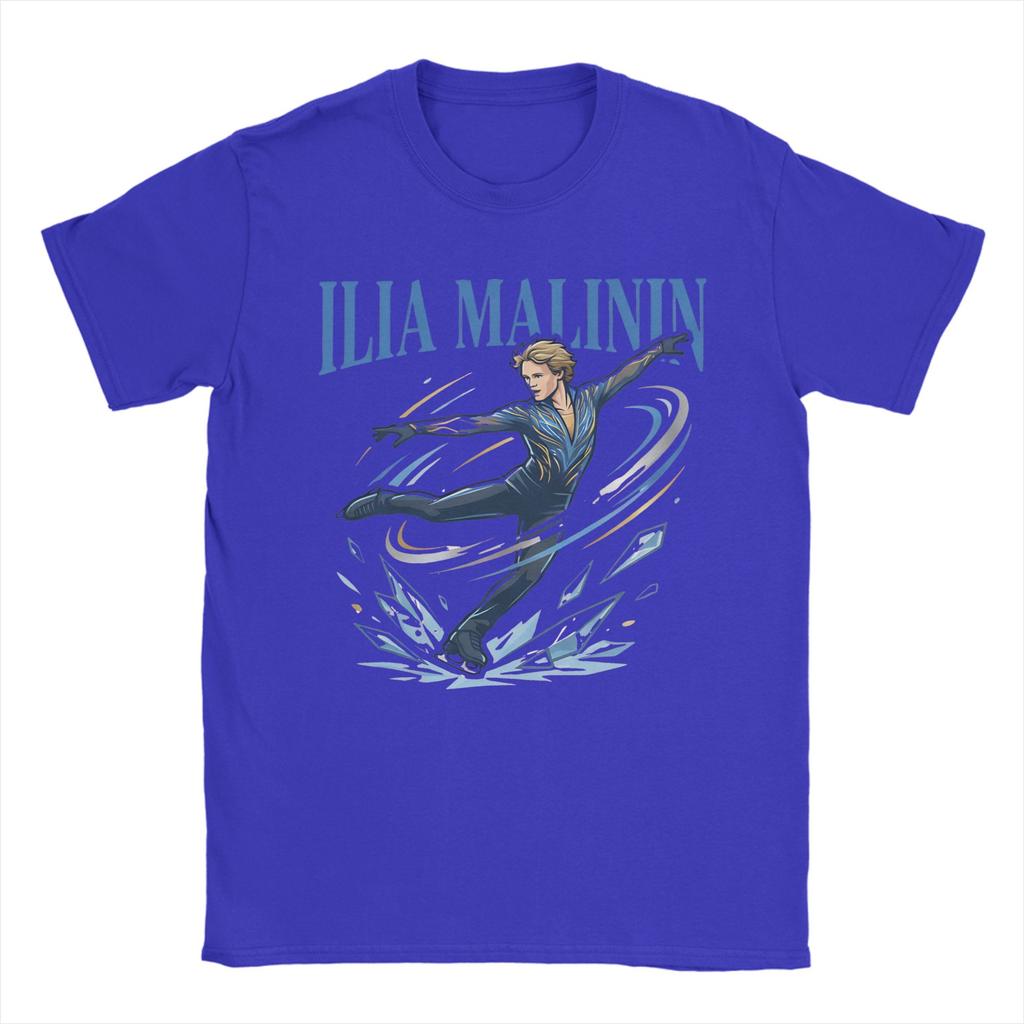 Ilia Malinin Cartoon Poster Cotton T Shirt For Adult Beach  Aesthetic TShirts O Neck Trending Tee Shirt Oversized Design Tops