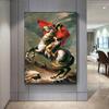 Famous Painting Napoleon Crossed The Alps Canvas Poster and Prints Wall Art Pictures for Living Room Home Decoration