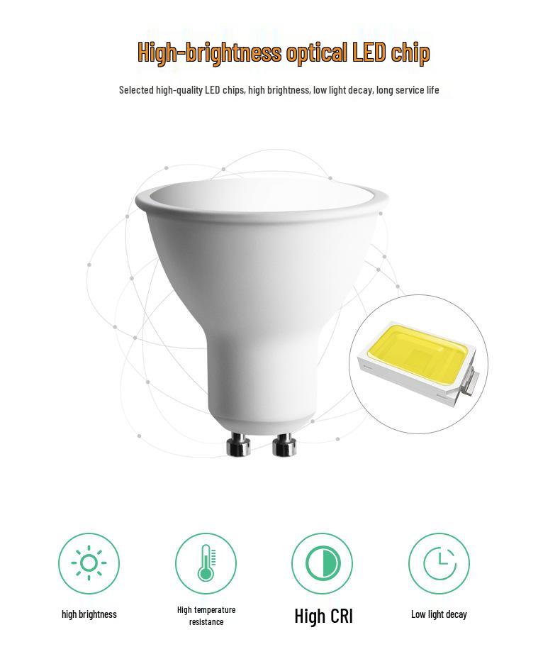 RGB MR16 GU10 Seven-Color Remote Control Decorative Light Cup