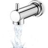 Slip On Tub Spout with Diverter Universal Tub Diverter Spout for 1/2" Copper Water Pipe, Chrome