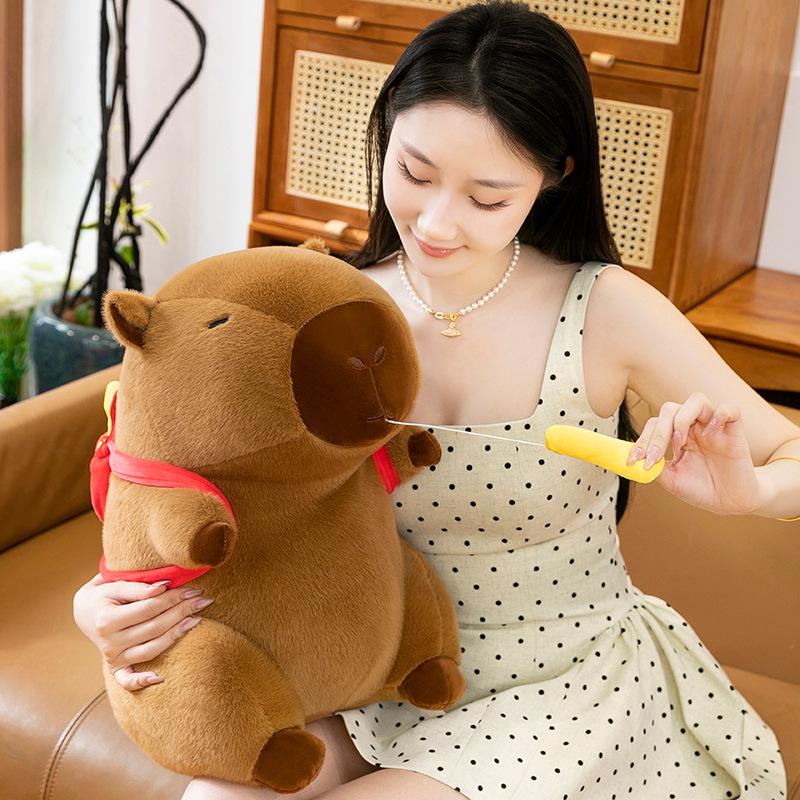 Capybara Plush Toy: Soothing Stuffed Animal Doll for Kids