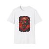 Unisex Softstyle T-Shirt Totenkopf Feuer Apokalypse Stadt Chaos