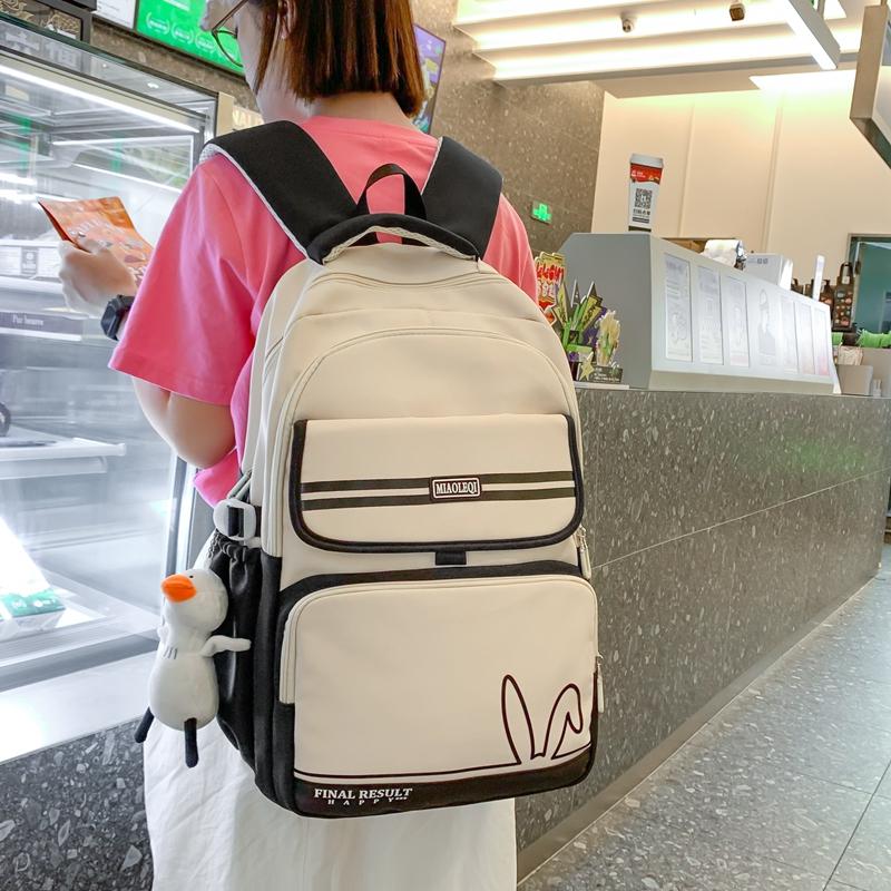 Женский рюкзак большой вместимости нейлоновый водоотталкивающий студенческий цветной — фото 16