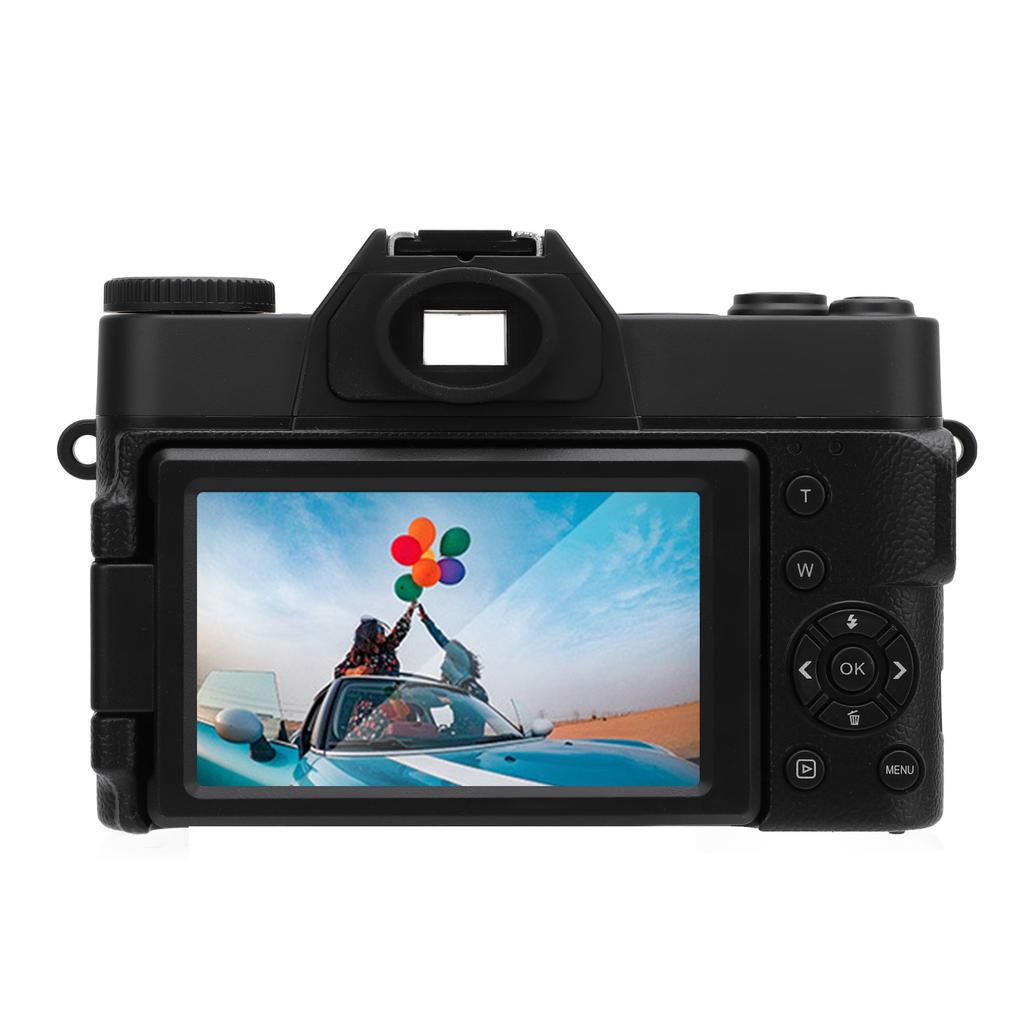 Digital Camera 4K 60FPS 56MP 6X Zoom 3 Inch IPS HD Screen 1700mAh Mirrorless Camera for Travel Webca