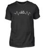 Road Bike Heartbeat Road Cyclist Gift For Friends Black Tshirt