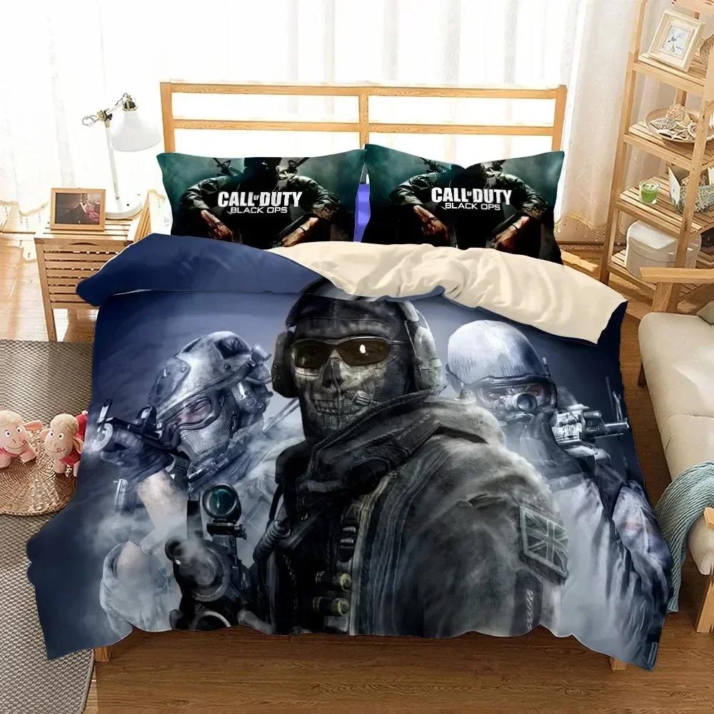 New 3D Print Call-Of-Duty Bedding Set Printed Bed Set With Pillowcase Bed Duvet Cover Soft Queen King Size Bedclothes Home