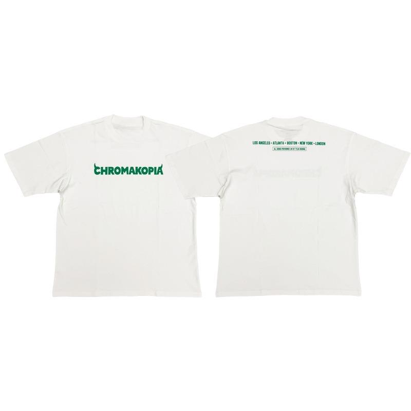 

Tyler The Creator FULL NEW CHROMAKOPIA Mask T-shirt Short-sleeved T-shirt -- High-end Luxury Is for Both Men and Women Top Y2k 2XL