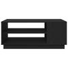 Coffee Table Black Oak Look 102 X 55 X 43 Cm Engineered Wood