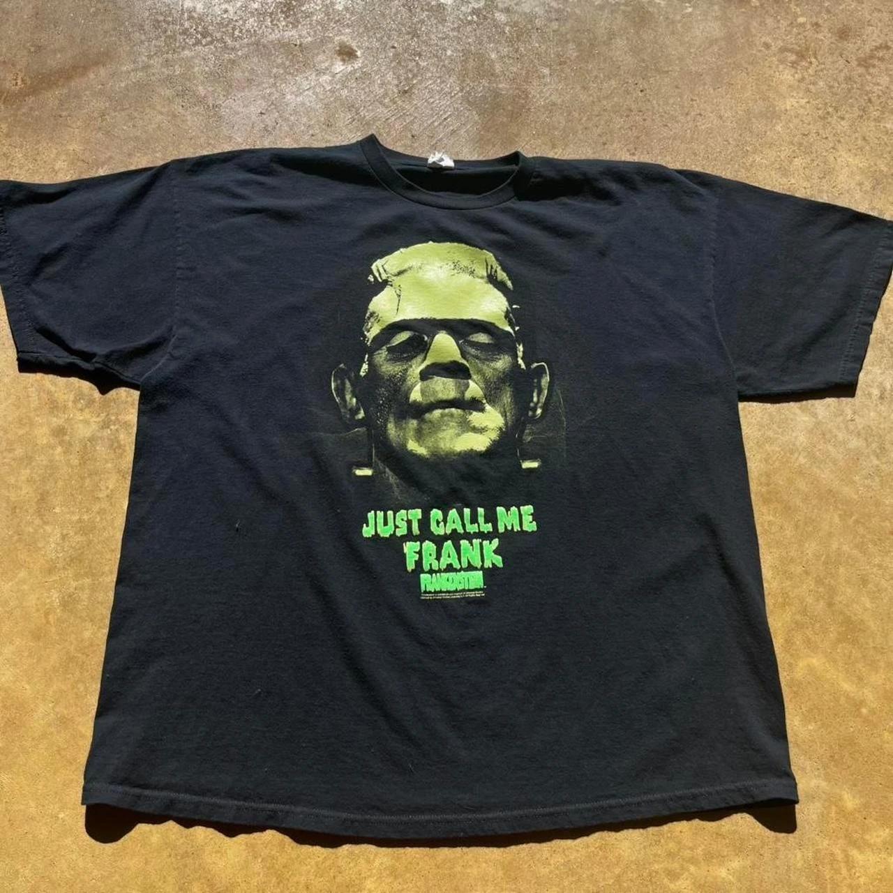 

2000s Just Call Me Frank Universal Monsters T Shirt Vintage Graphic Tee S-5XL 2XL