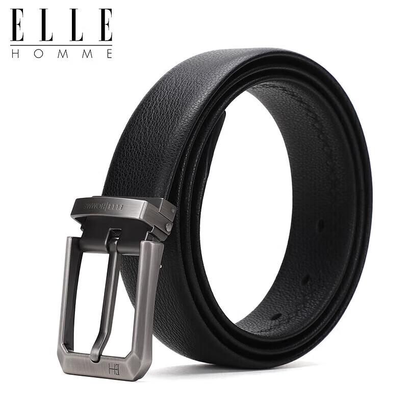 

ELLE HOMME Men s Fashion Pin Buckle Leather Belt 115cm