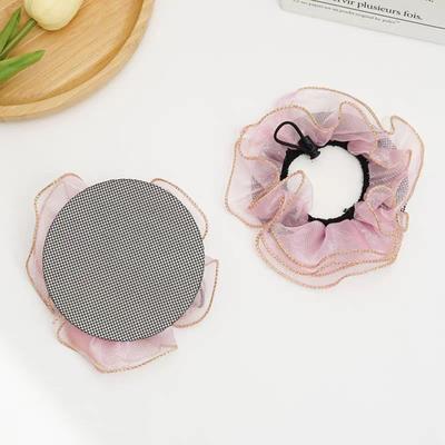 Yousheng Dancer Bun Hair Net Elastic Drawstring Hairnet Adjustable Gauze Hair Accessories for Girls Dance Ballet Skating Gymnastics