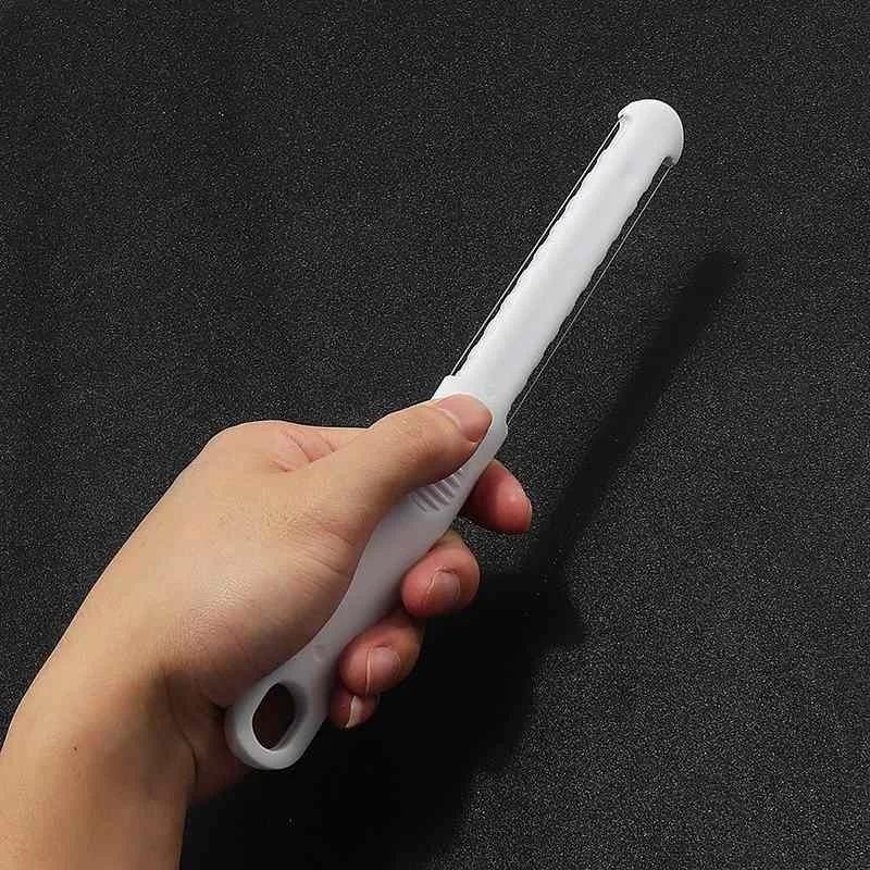 Cheese Butter Slicer Pissza Knife Sharp Cutter Soft Handle Cutter White Useful Kitchen Cheese Tools