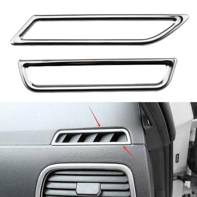 2Pcs Car AC Air Conditioning Outlet Vent Trim Stickers Cover For Golf 7 7.5 MK7 MK7.5 LHD 2013-2019 Car Interior Accessories