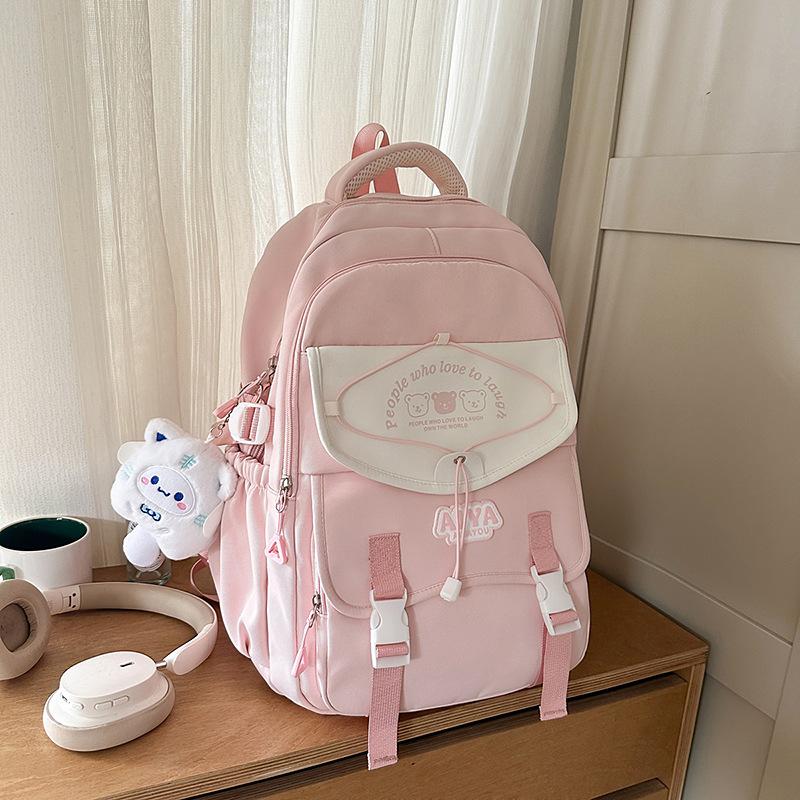 High value, fresh and sweet Macaron backpack, simple and lightweight backpack for junior high school students