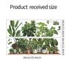 Tropical Greenery Potted Wall Stickers 3D Turtleback Leaf Decals For Wall Decor Bedroom Living Room Wall Landscaping Decor