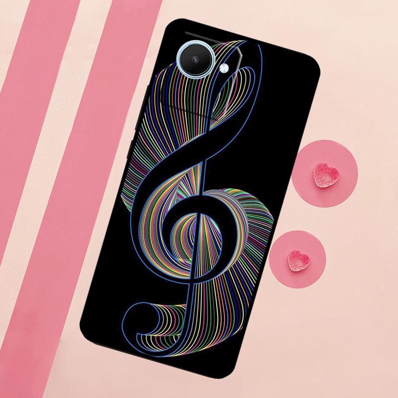 Musical Music Note For Realme 15 Pro 10 11 12 13 14 Pro Plus GT7 C67 C65 C63 C61 C55 C53 C51 C35 C71 C75 Case
