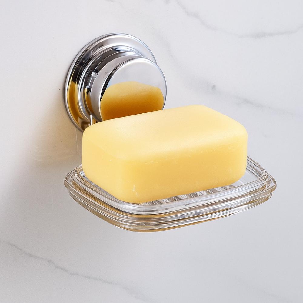 No Punch Soap Sponge Holder Suction Cup Soap Rack Portable Soap Dish for Shower  Toilet