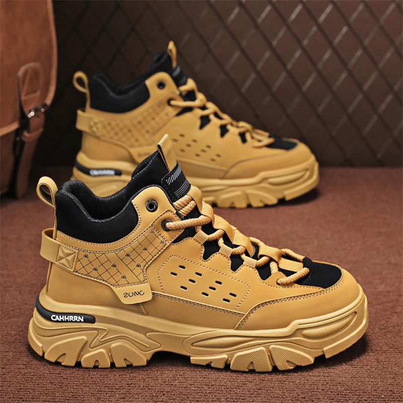 Fashion CYYTL Mens Boots Casual Shoes Cowboy Combat Tactical Winter Motorcycle Chelsea Ankle Work Outdoor Hiking Designer Luxury Leather