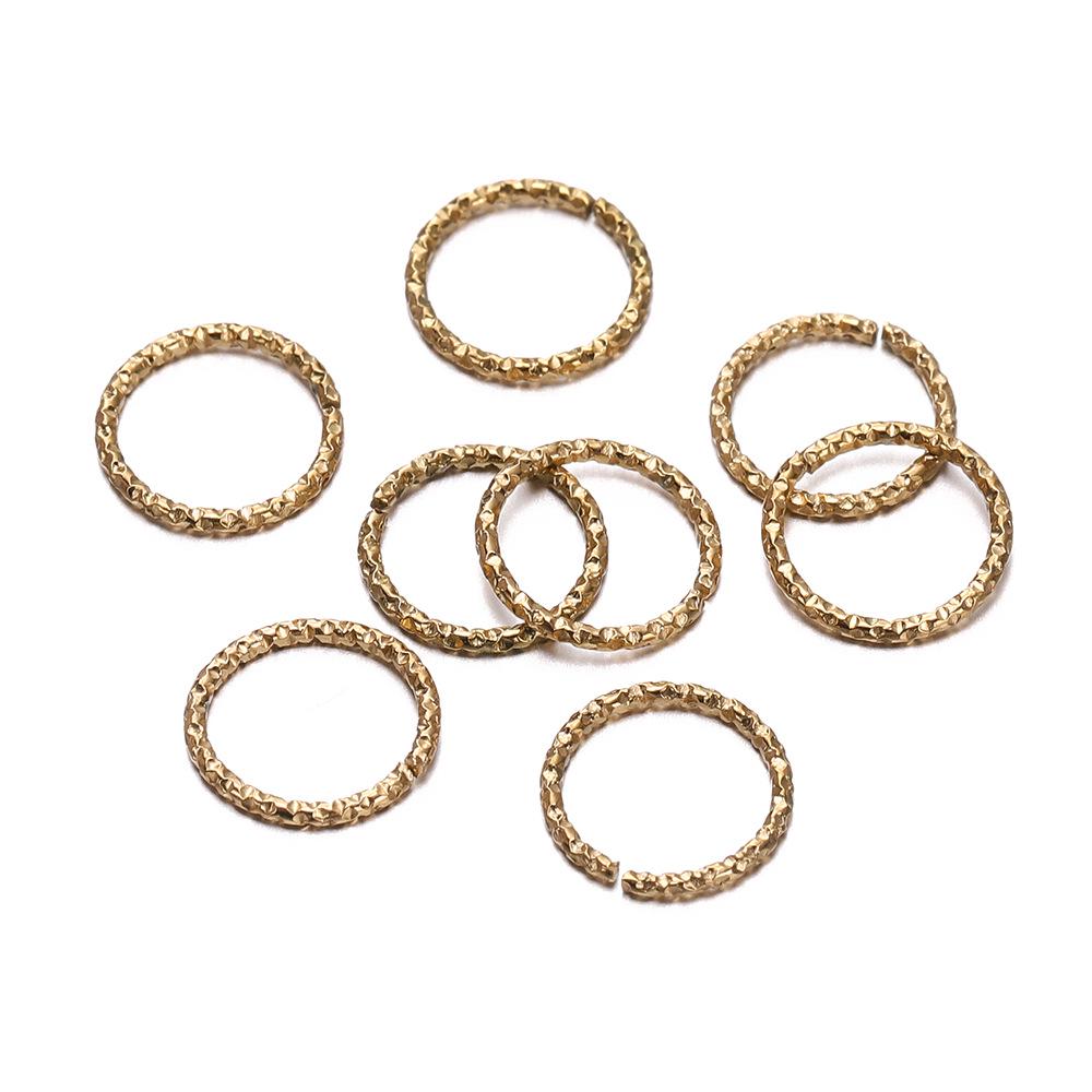 DIY Jewelry Accessories: Embossed Jump Ring & Single Connecting Ring Set for Crafting