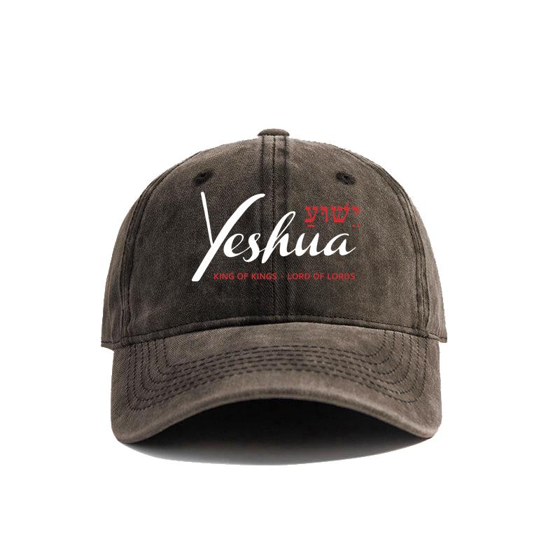 Yeshua Jesus Kristendom Basebollkeps Sliten Bomull Fars Hatt för Män Kvinnor MZ021