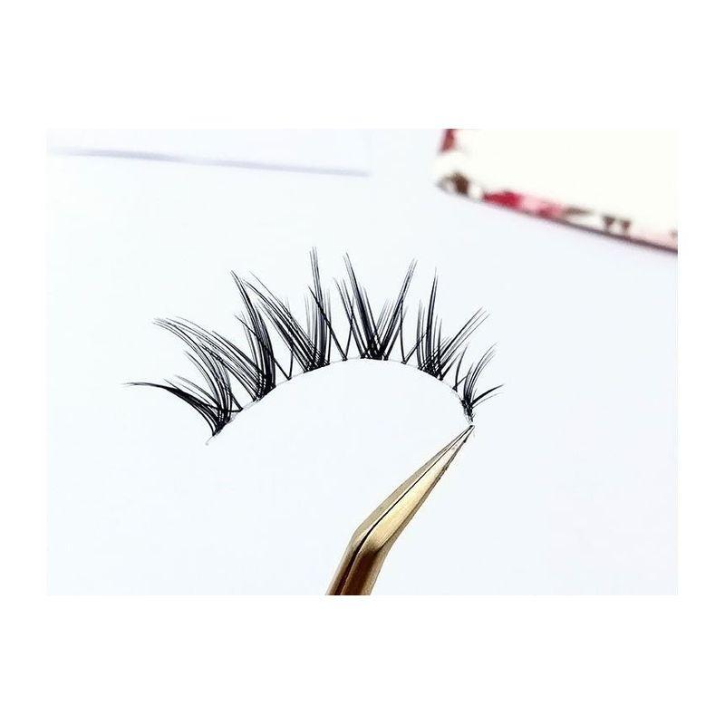 Lashie - Set of 5 Pairs: Natural Criscross Clear Band False Eyelashes