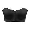 Large Size Front Button Underwear, Thin Design, Gathered Small Chest, Wrapped Around Chest, Invisible Transparent Strapless, Strapless
