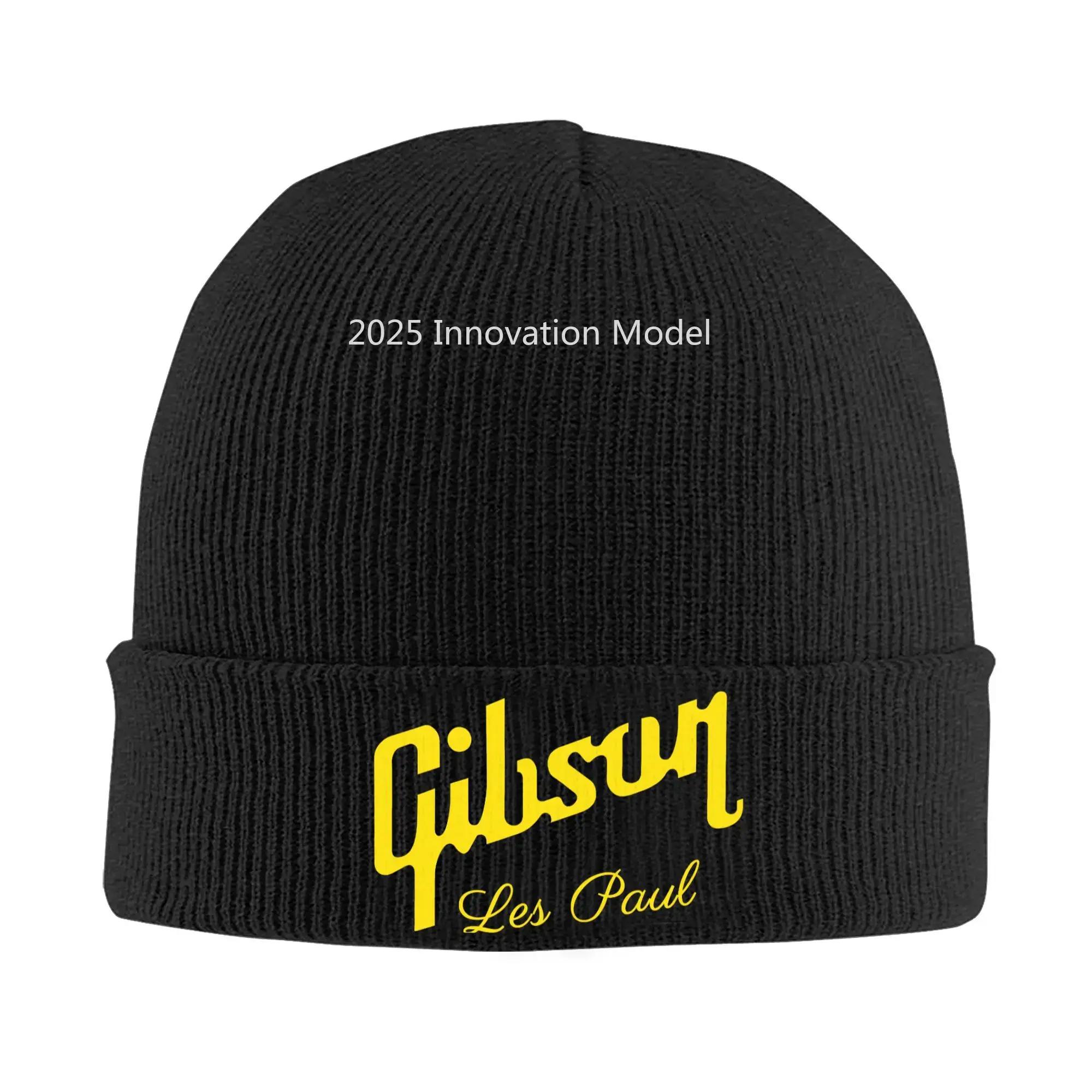 

Guitar Gibsones Hats Autumn Winter Skullies Beanies Warm Cap Female Male Acrylic Bonnet One Size
