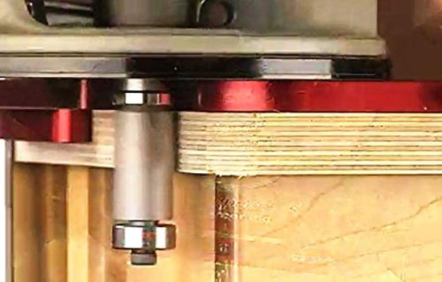 CarAngels Corner Jig Woodpecker Angle Jig for Router Table Machining Woodworking Tool Kit, Trimmers, Bits, R/T Template, (12, Red)