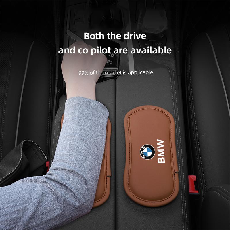 Leather Car Pillow Cushion Elastic Knee Pad Leg Pad Armrest Pad Accessories For BMW Performance E46 E90 E60 F20 X1 F10 F30 X3 XX6