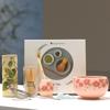 Sakura Matcha Kit 2-7pc Matcha Set Pink Ceramic Matcha Bowl Bamboo Whisk Japanese Tea Ceremony Beginner Friendly Matcha Gift Box