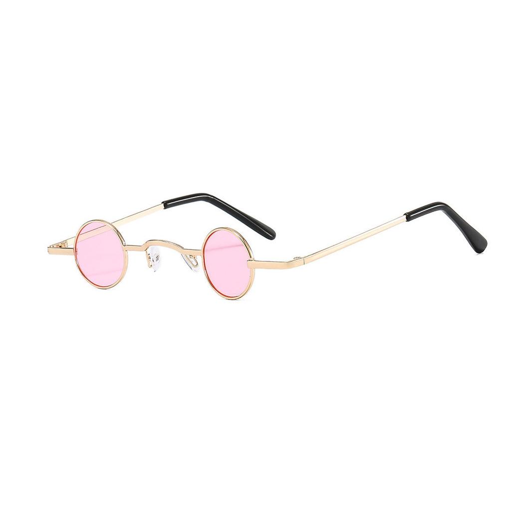 Tiny Round Retro Sunglasses For Men Women Metal Frame UV400 Protection Steampunk Shades For Street Style KJ177
