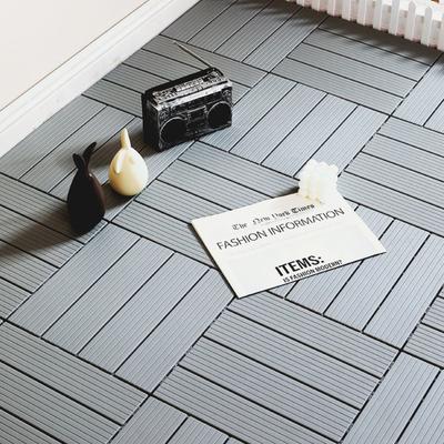Αντιδιαβρωτικό Πλαστικό Ξύλο Δάπεδο Μπαλκονιού Αδιάβροχο Δάπεδο Κήπου Ανθεκτικό στη Φθορά Δάπεδο με Συναρμολόγηση DIY