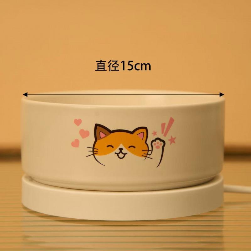 Cat constant temperature drinking bowl water dispenser cat water bowl heating cat drinking water feeding water feeding artifact
