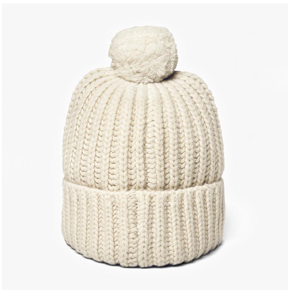 Polo Ralph Lauren Wc0522 105 Solid Denim Bear Pom Pom Beanie