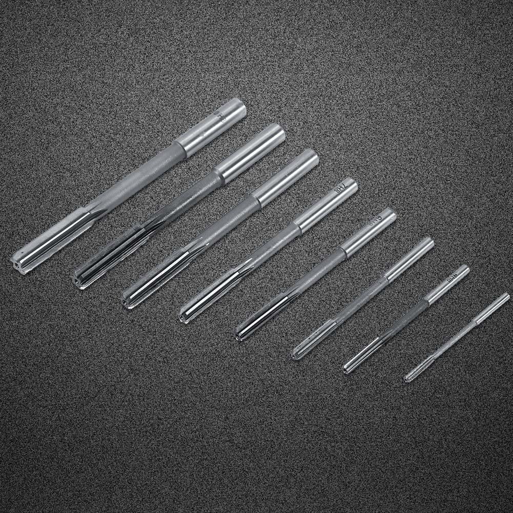 8pcs HSS Chucking Reamers Milling Cutter Tool Set Of 3 4 5 6 7 8 9 10mm Straight Shank