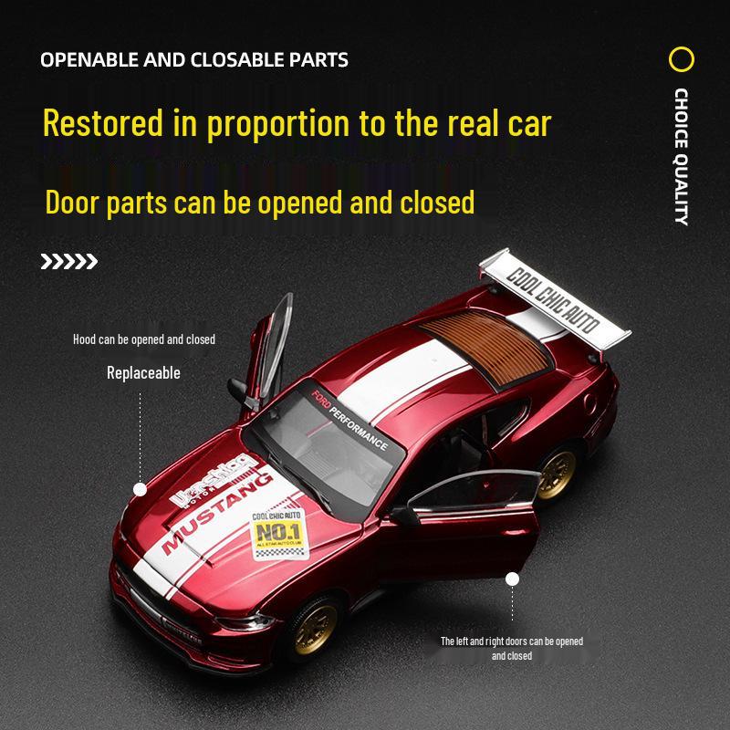 Caipo 1:42 Ford Mustang GT Modifiable Alloy Racing Car Model Ornament