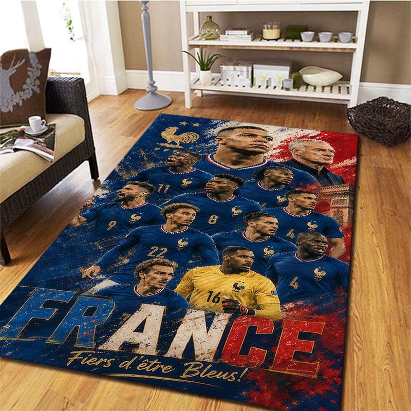 France National Football Team Carpet Rug for Living Room Bedroom Home Sofa Decoration,Kids play Non-slip Floor Mat