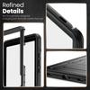 For Samsung Galaxy Tab A11+ / A9+ Case Hidden Zinc Alloy Kickstand PC + TPE Tablet Cover with Shoulder Strap