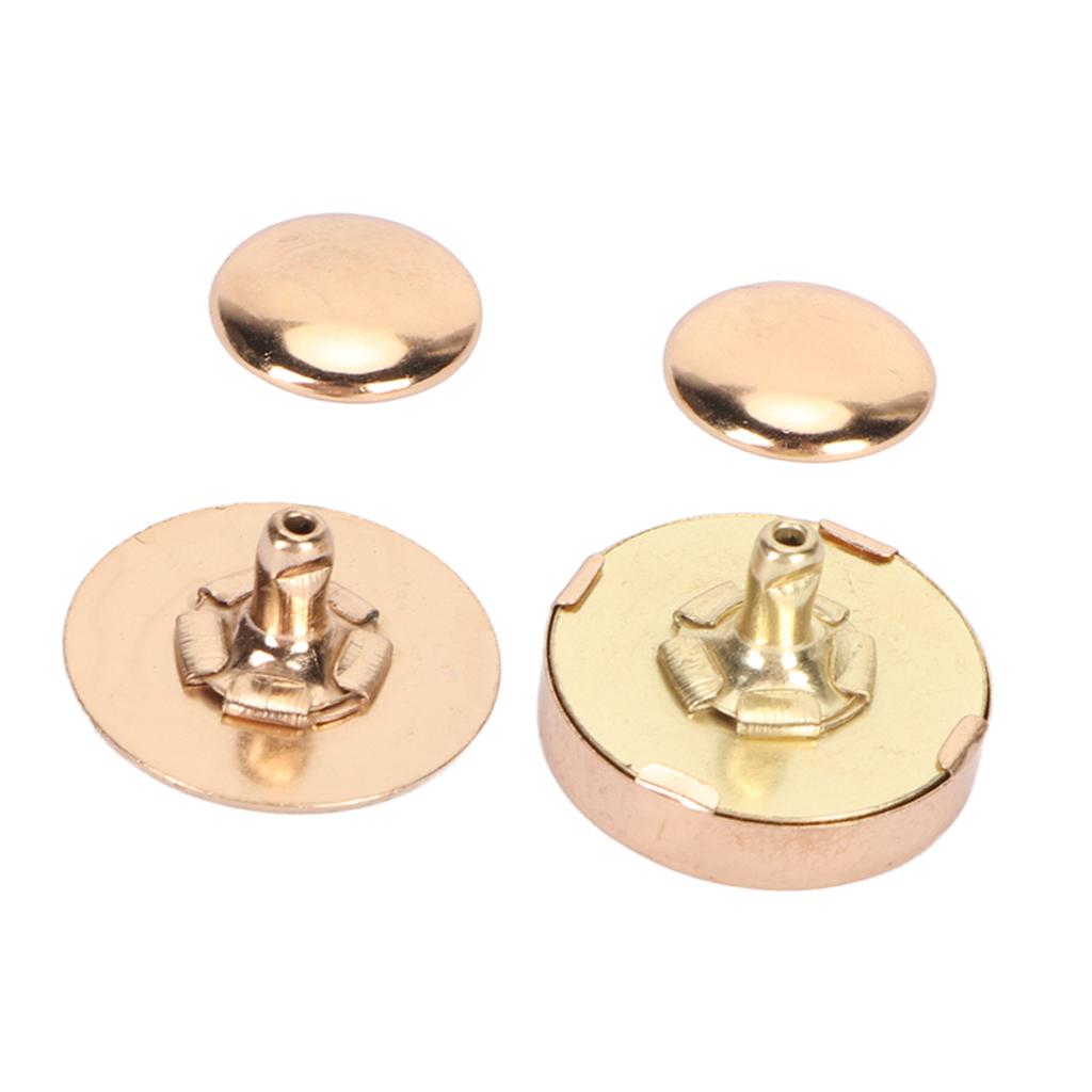 50 Jeux Boutons-pression Magnétiques 18x5mm Épais Alliage Haute Dureté Fermeture Magnétique pour Sac à Main Couture Artisanat