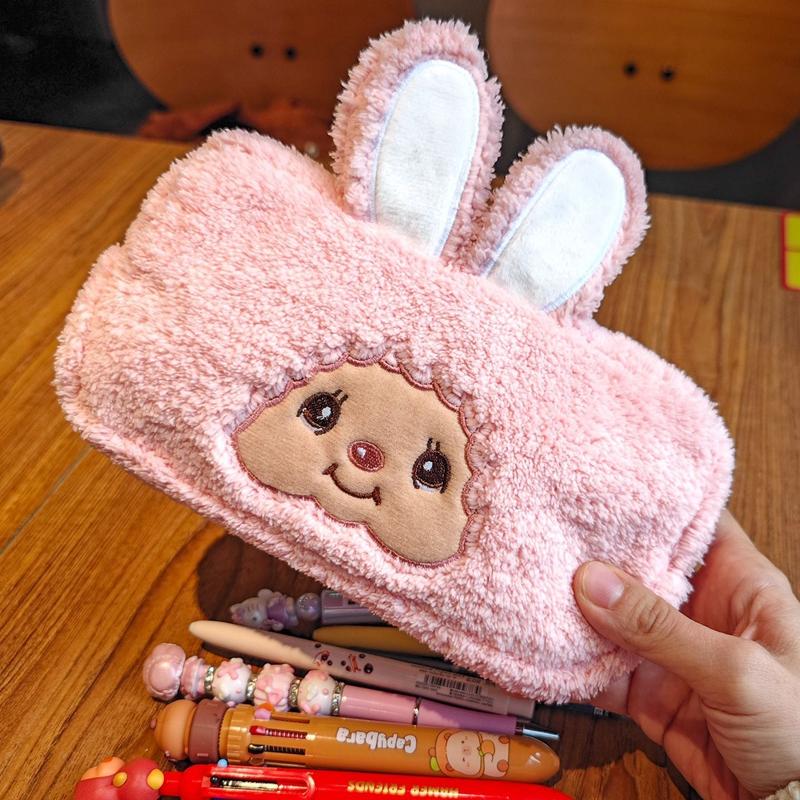 Monchichi Stationery Storage Bag Cute Monkiki Pencil Case Monchhiki Pouch Storage Student Gifts Kawaii Cosmetics Storage Bag