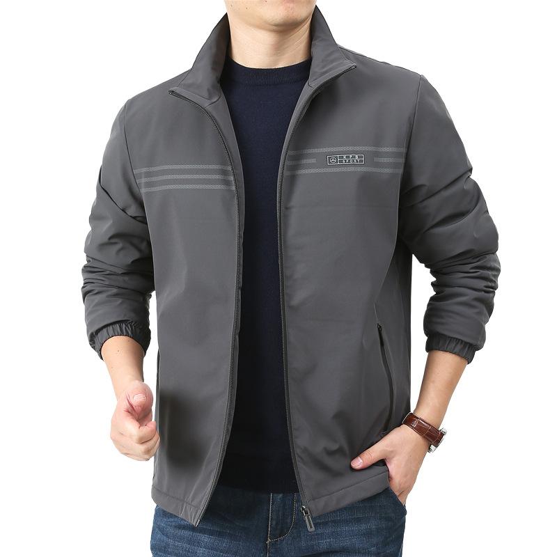 New Men's Fleece Jacket Autumn and Winter Casual Jacket Men's Spring and Autumn Men's Clothing Autumn Top Loose Coat