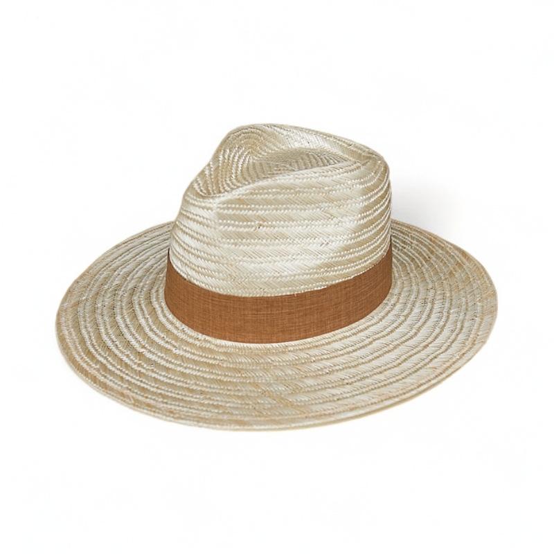 French Retro Sisal F Hemp Woven Jazz Top Hat Women'S Summer Sun Protection Sunshade Japanese Panama Wide-Brimmed Straw Hat Tide