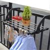 Clothes Drying Rack For Radiator - Portable - Circular Tube - Small Size - Black - 32 X 40 Cm - PR