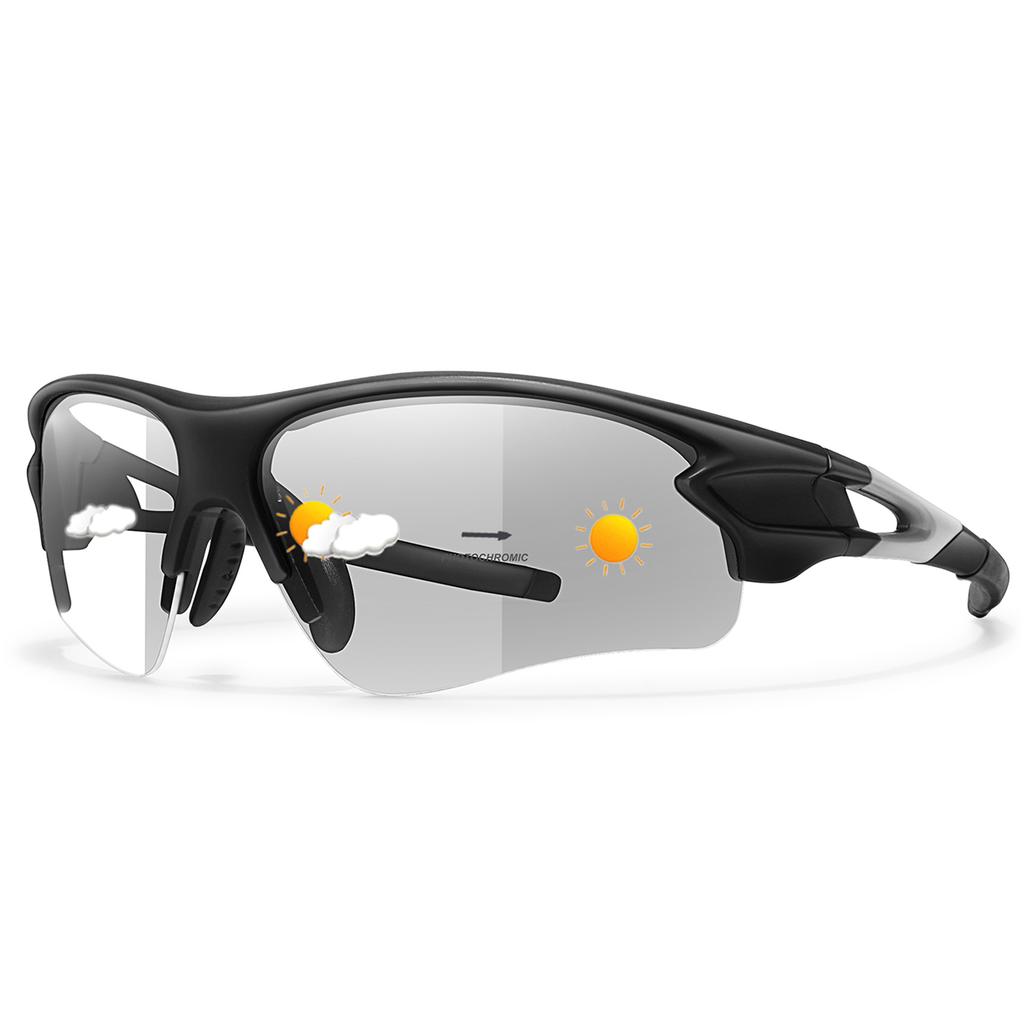 Fashion Photochromic Sunglasses Unisex Outdoor Sports Eyewear for Fishing Cycling Riding Running Driving Comfortable Goggles