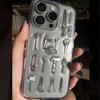 Creative Handmade Fork Knife Clear Case For iPhone 17 Air 16 Pro 15 13 14 12 11 Pro Max 14 Plus 12mini X XR XS Epoxy Soft Cover
