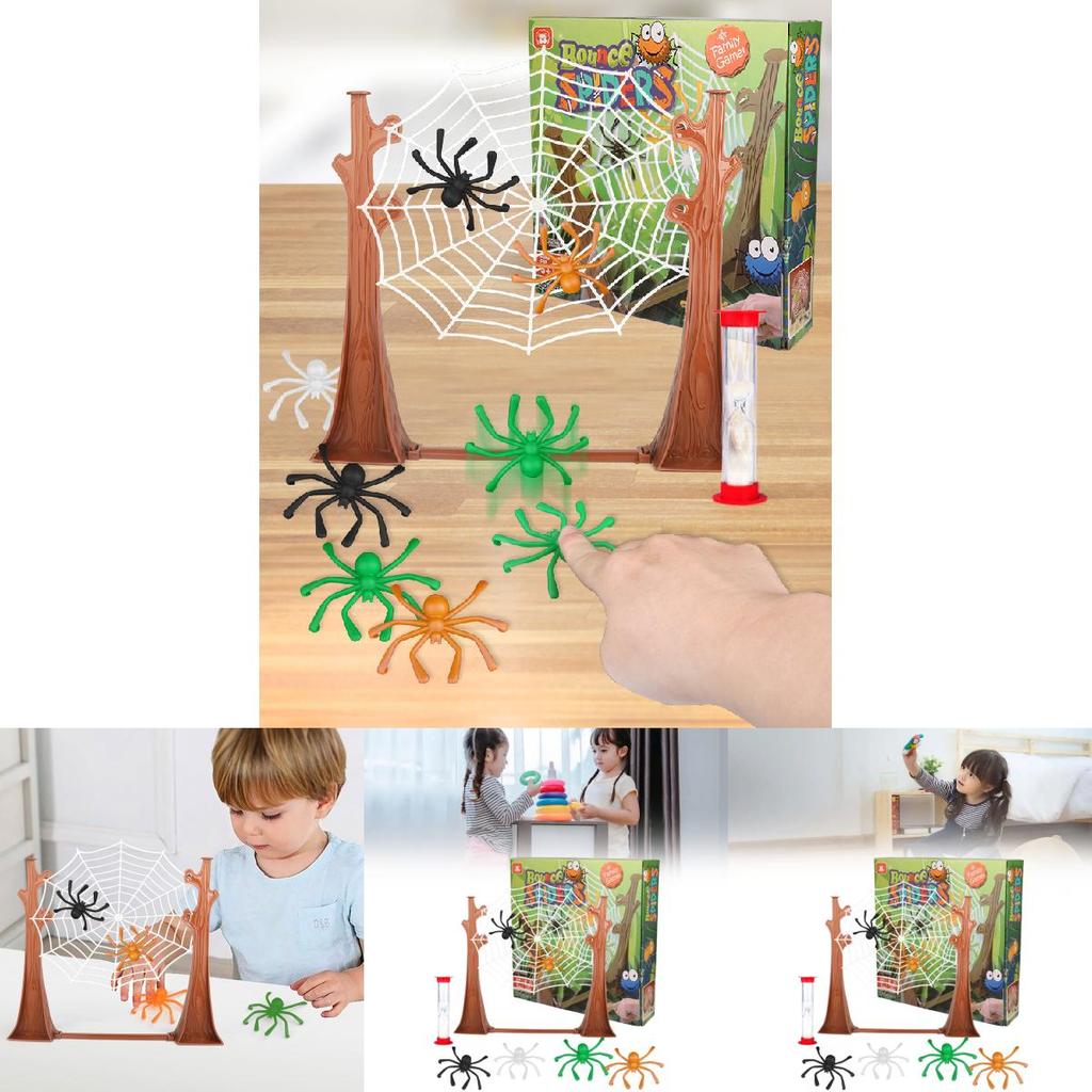Plastic Bounce Spiders Game For Kids Indoor Recreation And Cognitive Development