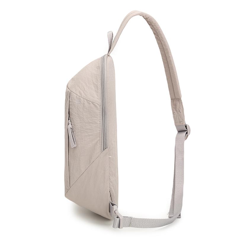 Crossbody Bag Outdoor Sports Chest Bag Large Capacity Solid Color Shoulder Bag